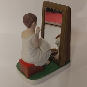 Norman Rockwell The Girl looking in the mirror